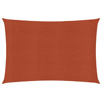 vidaXL Solsegel 160 g/m² terrakotta 2,5x3,5 m HDPE