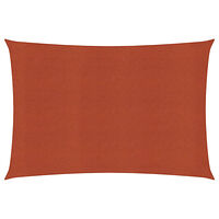 vidaXL Solsegel 160 g/m² terrakotta 5x7 m HDPE