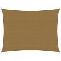 vidaXL Solsegel 160 g/m² taupe 3,5x4,5 m HDPE