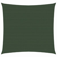 vidaXL Solsegel 160 g/m² mörkgrön 3x3 m HDPE