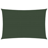 vidaXL Solsegel 160 g/m² mörkgrön 2x3,5 m HDPE