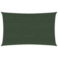 vidaXL Solsegel 160 g/m² mörkgrön 2x5 m HDPE