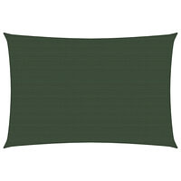 vidaXL Solsegel 160 g/m² mörkgrön 3,5x4,5 m HDPE