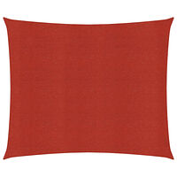 vidaXL Solsegel 160 g/m² röd 2,5x2,5 m HDPE