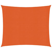 vidaXL Solsegel 160 g/m² orange 2,5x2,5 m HDPE