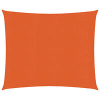vidaXL Solsegel 160 g/m² orange 2,5x3 m HDPE