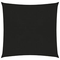 vidaXL Solsegel 160 g/m² svart 4x4 m HDPE
