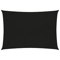 vidaXL Solsegel 160 g/m² svart 2,5x3,5 m HDPE