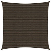 vidaXL Solsegel 160 g/m² brun 2x2 m HDPE