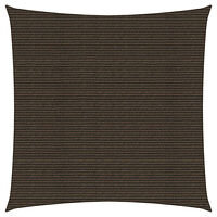 vidaXL Solsegel 160 g/m² brun 4x4 m HDPE