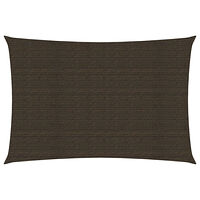 vidaXL Solsegel 160 g/m² brun 2x4,5 m HDPE