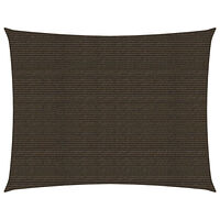 vidaXL Solsegel 160 g/m² brun 4x5 m HDPE