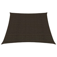 vidaXL Solsegel 160 g/m² brun 3/4x3 m HDPE