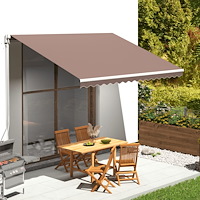 vidaXL Markisväv brun 4x3 m