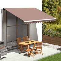 vidaXL Markisväv brun 4x3,5 m