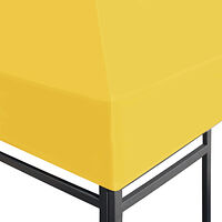 vidaXL Paviljongtak 270 g/m² 3x3 m gul