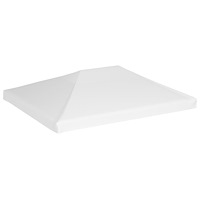 vidaXL Paviljongtak 270 g/m² 4x3 m vit