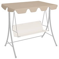 vidaXL Reservtak för hammock beige 188/168x145/110 cm