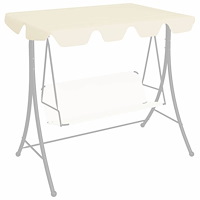 vidaXL Reservtak för hammock gräddvit 188/168x145/110 cm