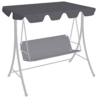 vidaXL Reservtak för hammock antracit 188/168x145/110cm