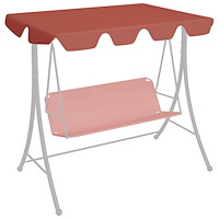 vidaXL Reservtak för hammock terrakotta 188/168x145/110cm