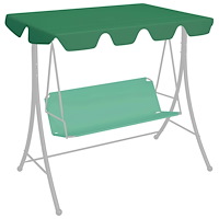 vidaXL Reservtak för hammock grön 188/168x145/110 cm