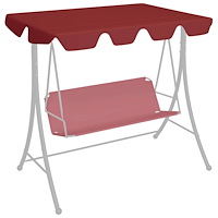 vidaXL Reservtak för hammock vinröd 188/168x145/110 cm