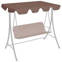 vidaXL Reservtak för hammock brun 188/168x145/110 cm