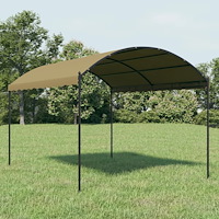 vidaXL Paviljong 4x3x2,6 m taupe 180 g/m²