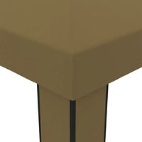 vidaXL Paviljong dubbla tak 3x6 m taupe 180 g/m²