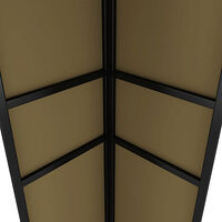 vidaXL Paviljong dubbla tak 3x6 m taupe 180 g/m²