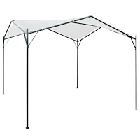 vidaXL Paviljong 3x3x2,6 m vit 180 g/m²