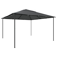 vidaXL Paviljong 4x4x3 m antracit 180 g/m²
