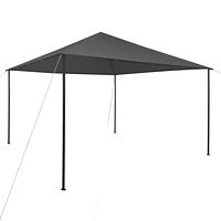 vidaXL Paviljong 4x4x3 m antracit 180 g/m²