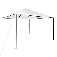 vidaXL Paviljong 4x4x3 m vit 180 g/m²