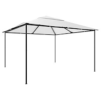 vidaXL Paviljong 4x4x3 m vit 180 g/m²
