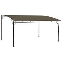 vidaXL Paviljong 4x3x2,55 m taupe