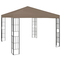 vidaXL Paviljong 3x3 m taupe
