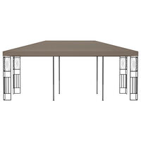 vidaXL Paviljong 6x3 m taupe tyg
