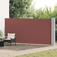 vidaXL Infällbar sidomarkis 170x1200 cm brun