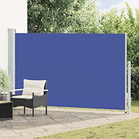 vidaXL Infällbar sidomarkis 180x300 cm blå