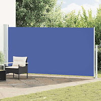 vidaXL Infällbar sidomarkis 180x500 cm blå