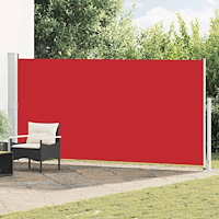 vidaXL Infällbar sidomarkis 180x500 cm röd