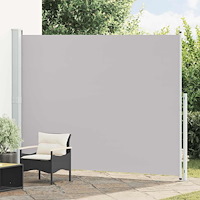 vidaXL Infällbar sidomarkis 220x300 cm grå