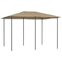 vidaXL Paviljong 3x4x2,6 m taupe 160 g/m²