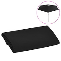 vidaXL Reservtyg för parasoll svart 300 cm