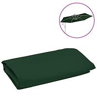 vidaXL Reservtyg för frihängande parasoll grön 350 cm