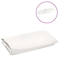 vidaXL Reservtyg för frihängande parasoll sandfärgat vit 350 cm