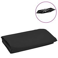vidaXL Reservtyg för frihängande parasoll svart 350 cm