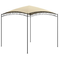 vidaXL Paviljong 3x3x2,65 m gräddvit 180 g/m²